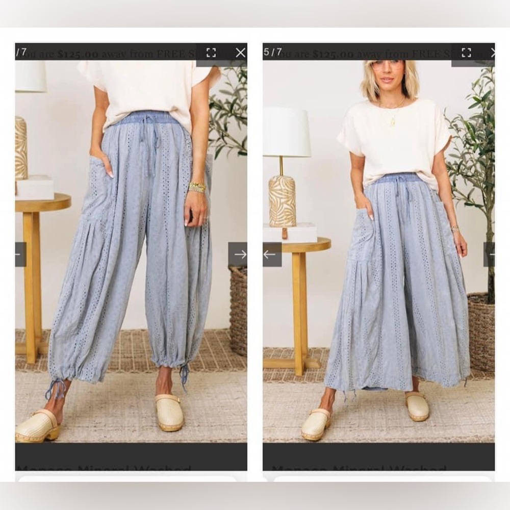 Olive and Hali Monaco wide leg pants